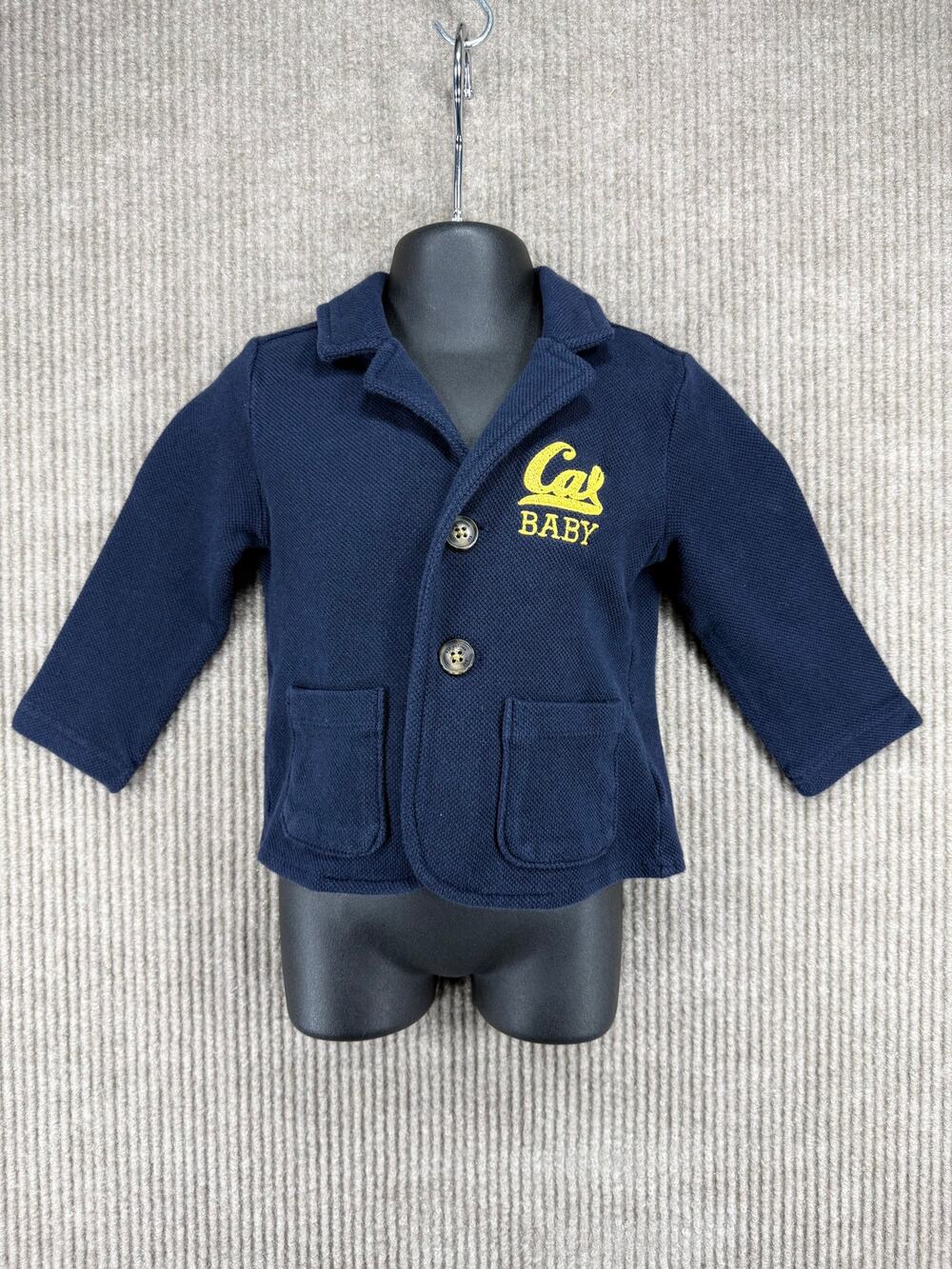 Baby Gap UC Berkeley Cal Bears Knit Toddler Blazer 18-24M